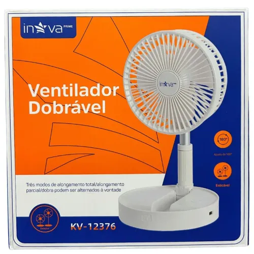 Ventilador Dobrável Portátil Recarregável 