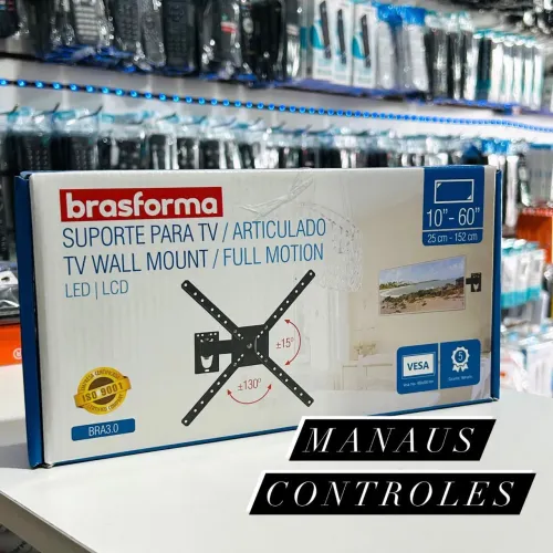 Suporte para TV Articulado Brasforma 10''-60'' polegadas 