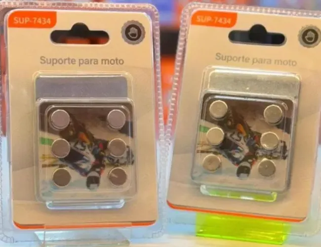 Suporte Celular Biz Moto Fixação Magnética Imã Extra Forte 6 