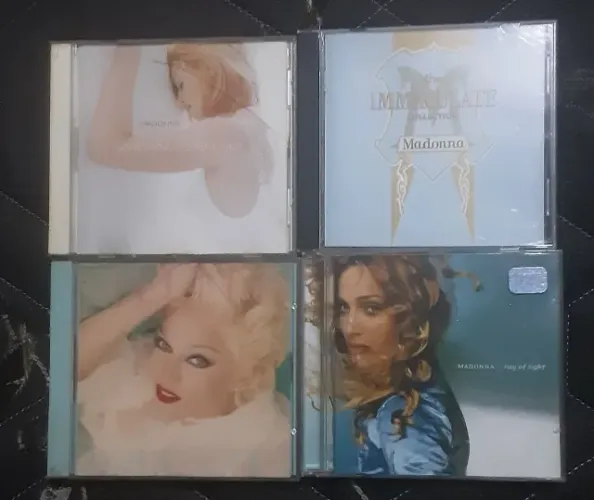 MADONNA - SOMETHING TO REMEMBER, THE IMMACULATE, BED TIMES STORE, RAY OF LIGHT - KIT 4 CDS