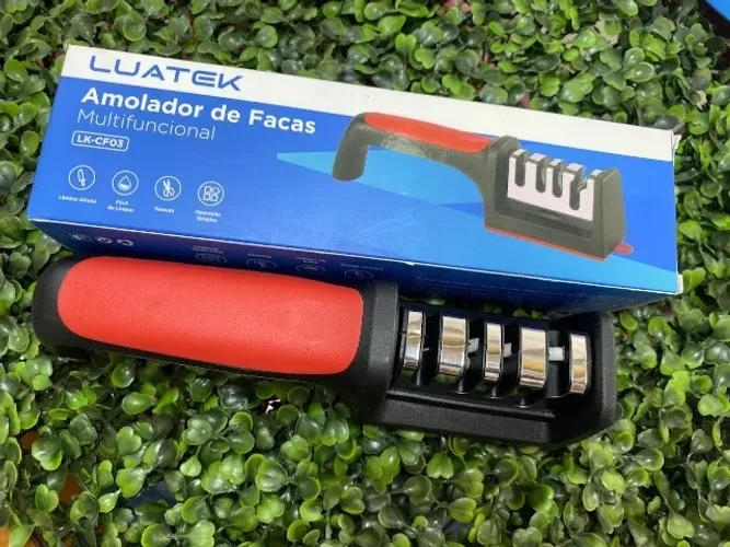 amolador de faca e tesoura multifuncional com antiderrapante