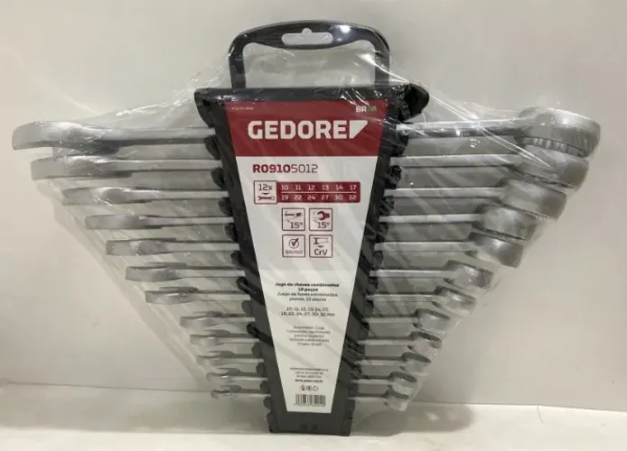 Jogo De Chaves GEDORE Combinadas 10 A 32mm - 12 Peças