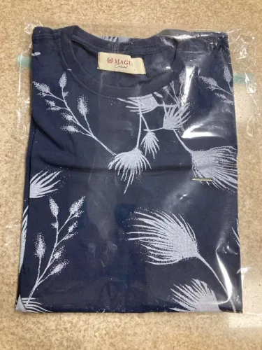 Camiseta Masculina Magus Azul Marinho Floral