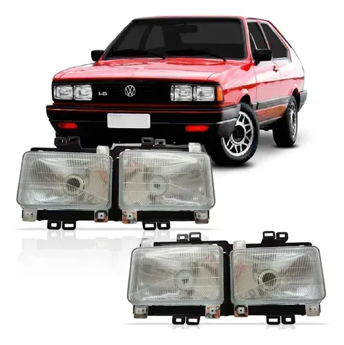 Farol Duplo Par Passat 83/88 Marca RCD Lado Esquerdo e Direito .