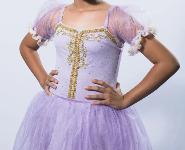 Vestido de Bailarina Lilás