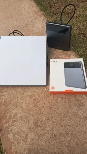 Bateria para usar Starlink no avião