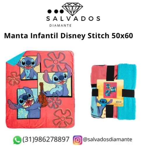 Coberta infantil Disney Stitch -NOVA 
