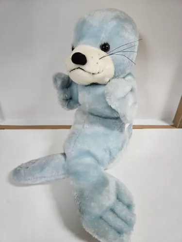 Pelúcia de Foca Azul Parmalat Vintage