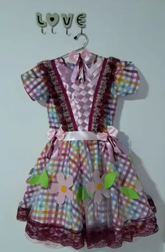 Vestido Infantil Festa Junina