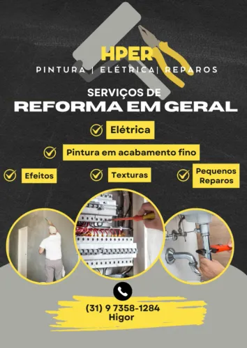 ELÉTRICA, PINTURA E PEQUENOS REPAROS RESIDENCIAIS E COMERCIAIS
