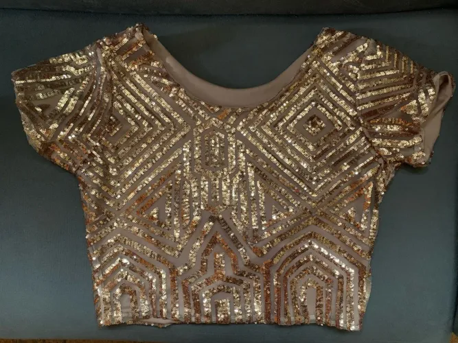 Blusa Festa com lantejoulas 