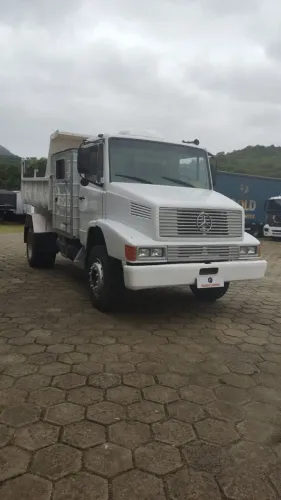 mercedes benz/mb lk 1614, ano 1991/1992, caçamba, branco