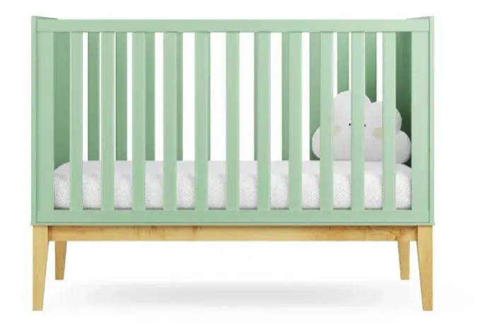 Berço Mini Cama Retrô - Verde Menta
