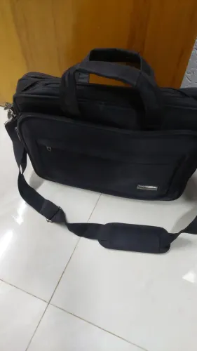 Bolsa de ombro executiva preta otimo para notebook