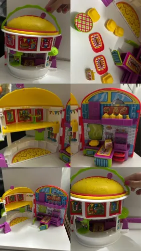 Playset Pinypon: Hamburgueria, Estufa/Pet House, Casa, Carro, personagens e acessórios
