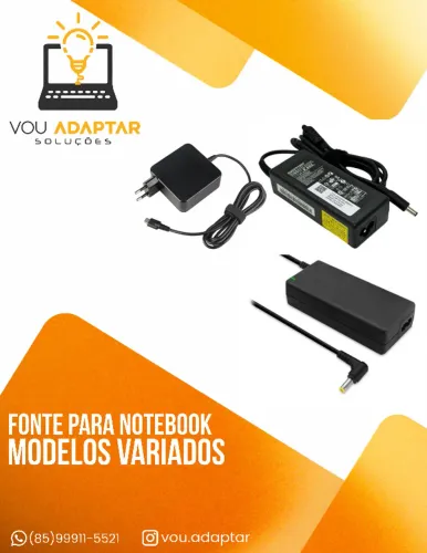 Fonte/Carregador de Notebook (Consultar modelos disponíveis)