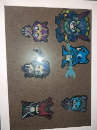Quadro com pixel arts de League of legends