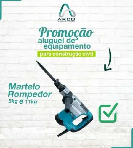 Aluguel Rompedor 5kg e 11kg Makita  