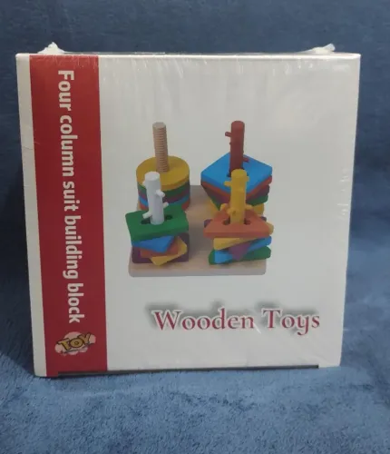 Brinquedo Educativo Encaixe Formas Geométricas Madeira Montessori