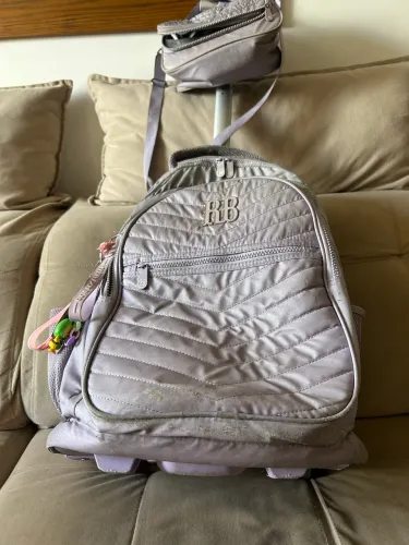 Mochila escolar RB e lancheira 