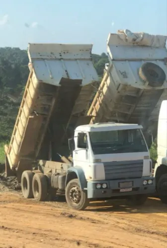 Caçamba truck - baixei pra vender logo caminhão basculante