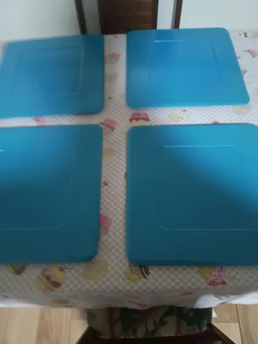 Jogo de 4 Sousplat Azul Tramontina 