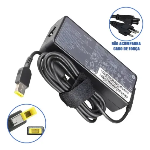 Fonte Original Lenovo plug retangular 65W