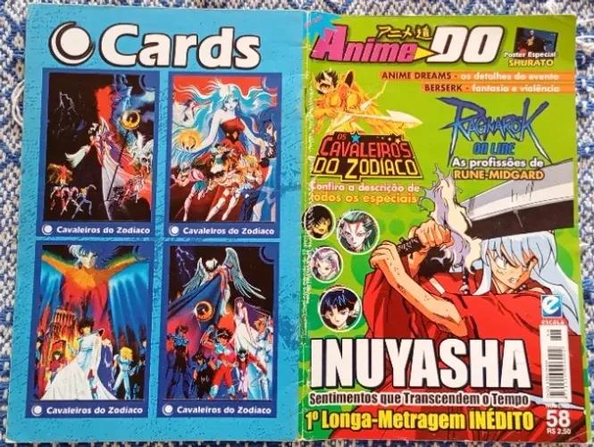 Revista Anime Do Nº 58 Cavaleiros Do Zodíaco