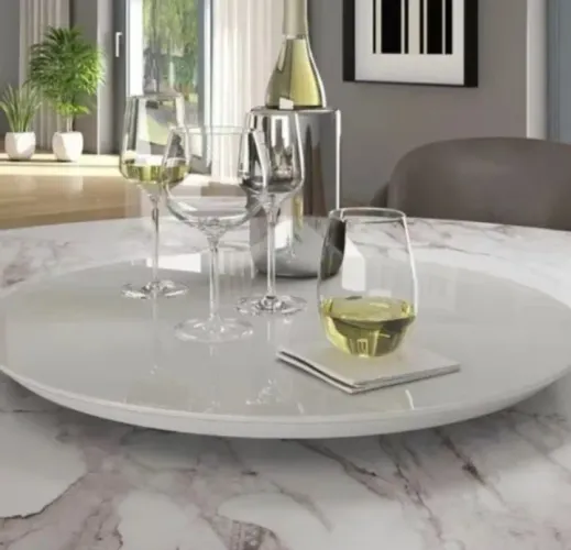 Prato giratório pra mesa de jantar 