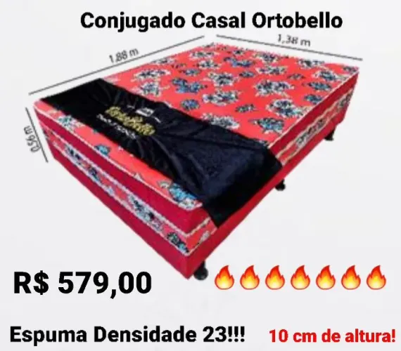 CAMA BOX CASAL(DE LUXO): TRAVA NA QUEIMA!!!!: 