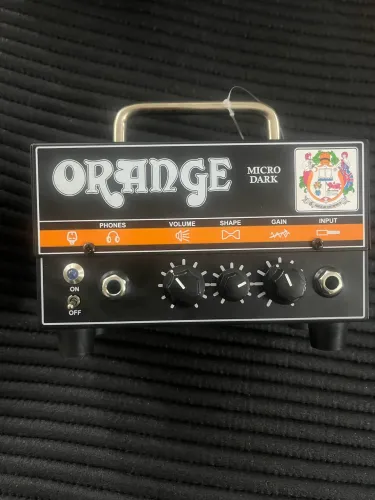 Orange Micro Dark 20w Cabeçote Valvulado Para Guitarra Cor Preto
