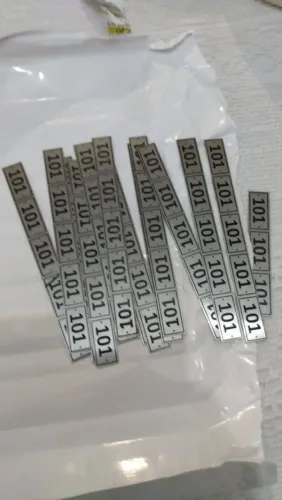 Plaquetas para hidrômetro