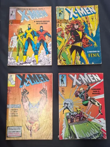 Lote 4 gibis x-men 32, 35, 37 e 39