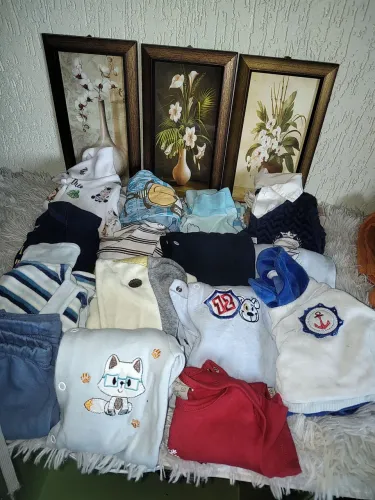 Lote de roupas de bebê menino tm pmg 80 peças