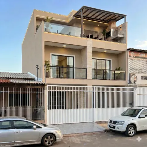 Casa 3 pavimentos, 4 quartos (3 suítes)
