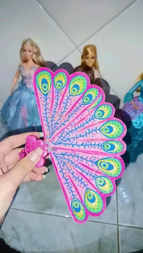 Asa de pavão Barbie Princesa da ilha ORIGINAL 