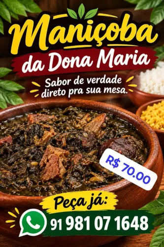 Maniçoba pronta da dona maria