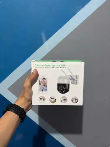 Câmera de segurança Inteligente Wi-Fi Externa PTZ com Visão Noturna e Acesso pelo Celular