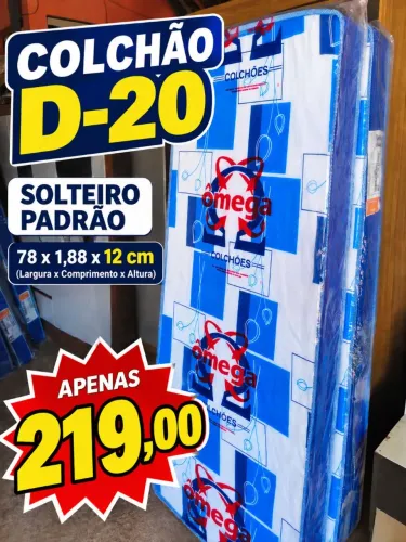 Colchão Solteiro Novo 12 cm
