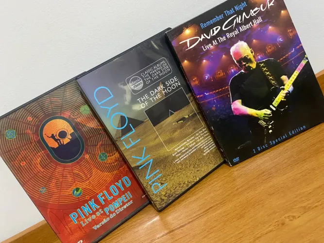 Pink floyd DVD 3 unidades 