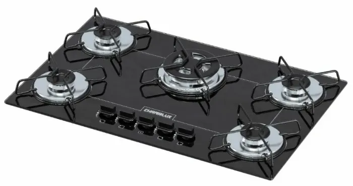 Cooktop 5 Bocas Branco Chamalux Novo