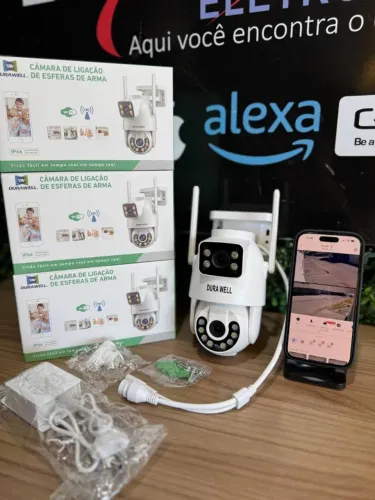 CAMERA DE SEGURANÇA- LENTE DUPLA- IP66 - WIFI -APP YOUSSE