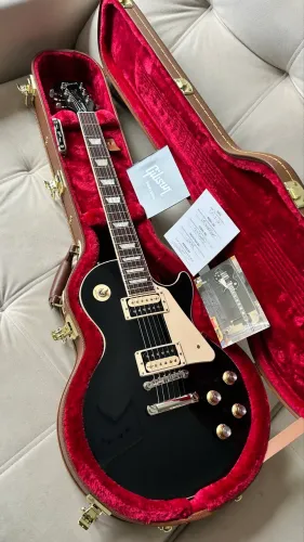 Clássica! Gibson Classic Ebony 4 push-pull