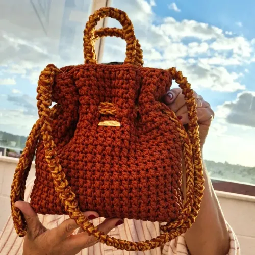 Bolsa de Crochê moderna