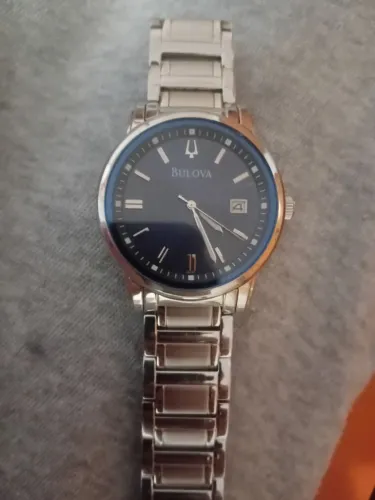 Relógio bulova prata , original,  conservado 