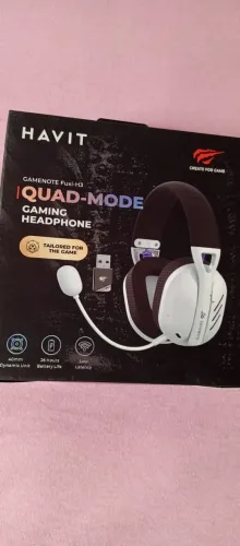 Headset Gamer Sem Fio Havit, Wireless 2,4GHz, Bluetooth, Cabo USB-C