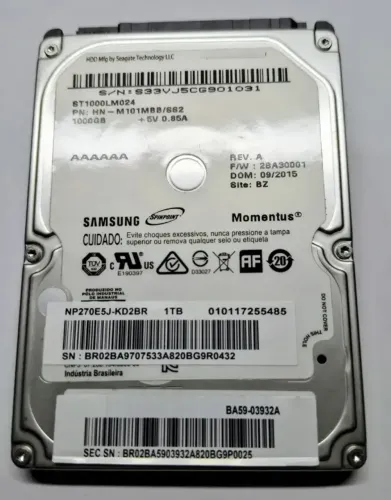 Hd Notebook 1 Tb Sata Interno