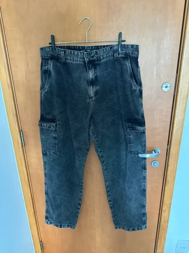 Calça baggy preta NOVA número 44