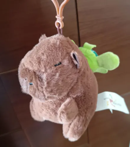 Chaveiro Capivara com Tartaruga que Gira da Br Machine 