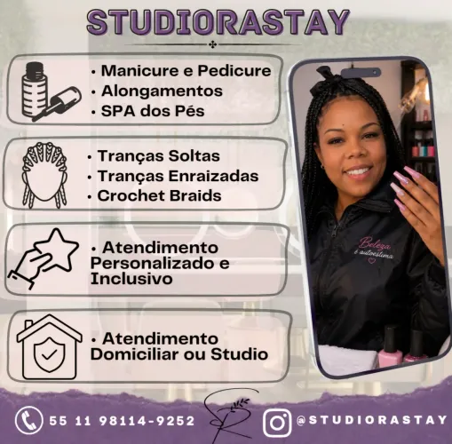 Tranças e Unhas 